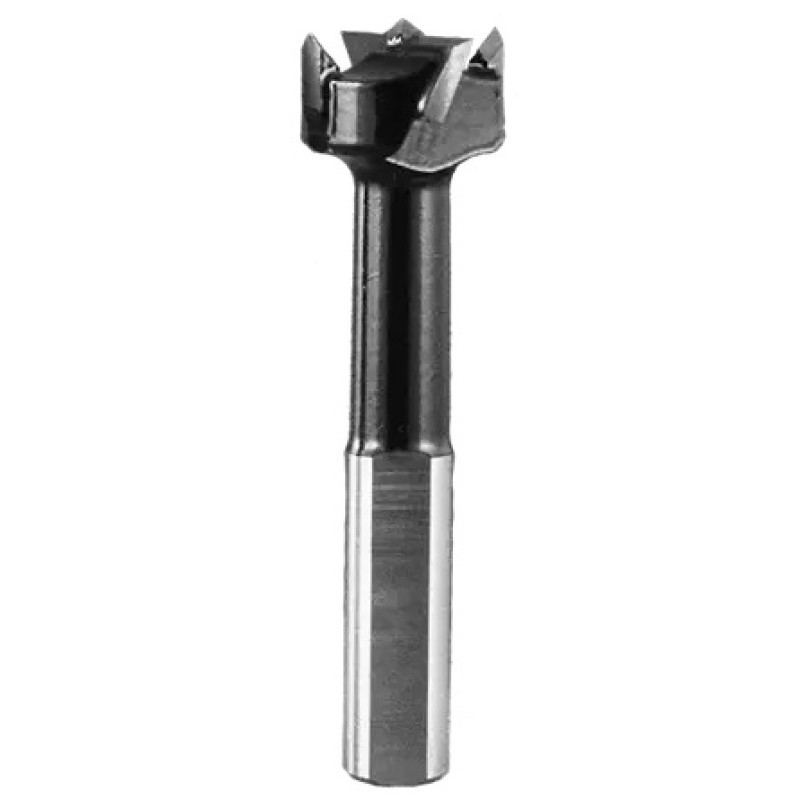 Carbide Tipped Hinge Boring Bit 15mm Diameter 2+2 Flute 57mm Long 10mm Shank RH Industrial Series