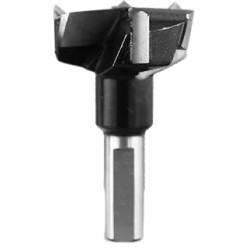 Carbide Tipped Hinge Boring Bit 25mm Diameter 3+3 Flute 57mm Long 10mm Shank RH Industrial Series
