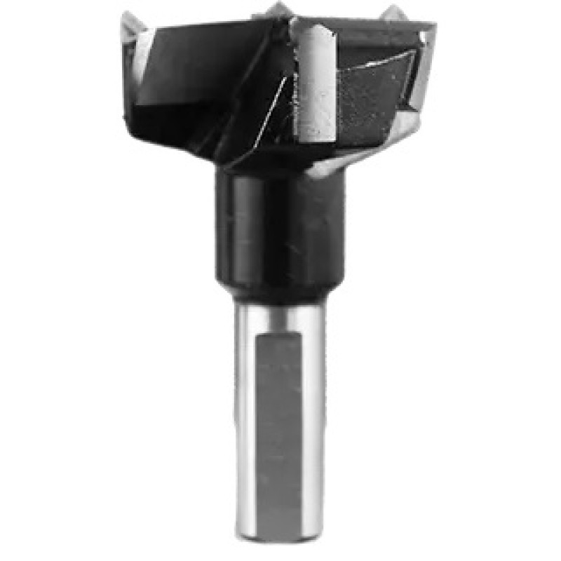Carbide Tipped Hinge Boring Bit 35mm Diameter 3+3 Flute 57mm Long 10mm Shank RH Industrial Series