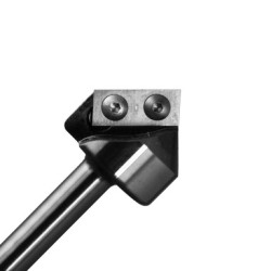 Insert V-Groove Router Bit 62mm Diameter 0.810" Cutting Edge 2 Wing 75.00&deg; 1/2" Shank RH