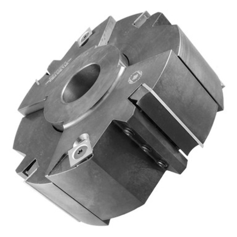 Adjustable Rebate Cutter 120mm Diameter 2+2+2+2 Wing 30mm Depth of Cut 30.5-60mm Kerf 1-1/4" Bore