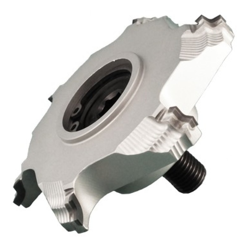 PCD Radius Edgebander Cutter 76mm Diameter 6 Wing 1.5mm Radius HSK25 Bore LH