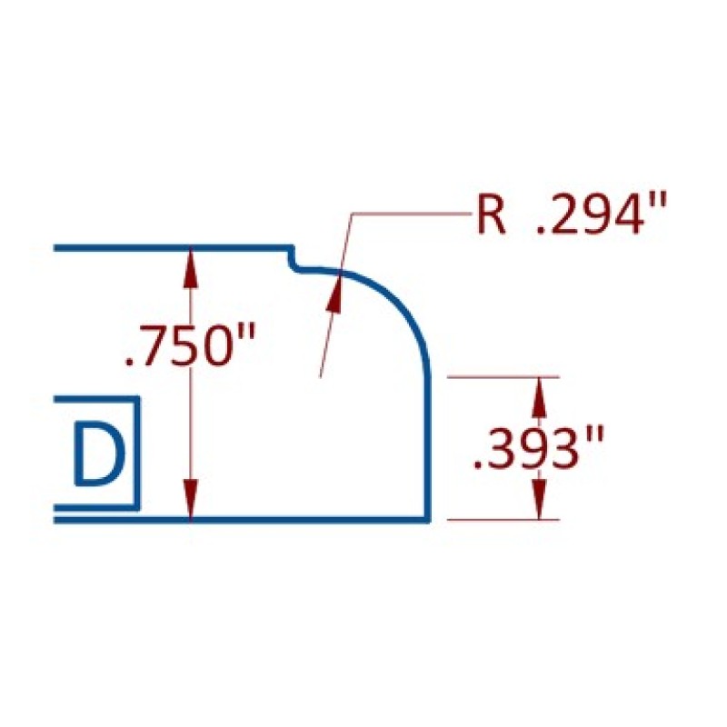 Outside Edge Cutter 120mm Diameter 30mm Cutting Edge 3 Wing 1-1/4" Bore Counter Clockwise with Profile D