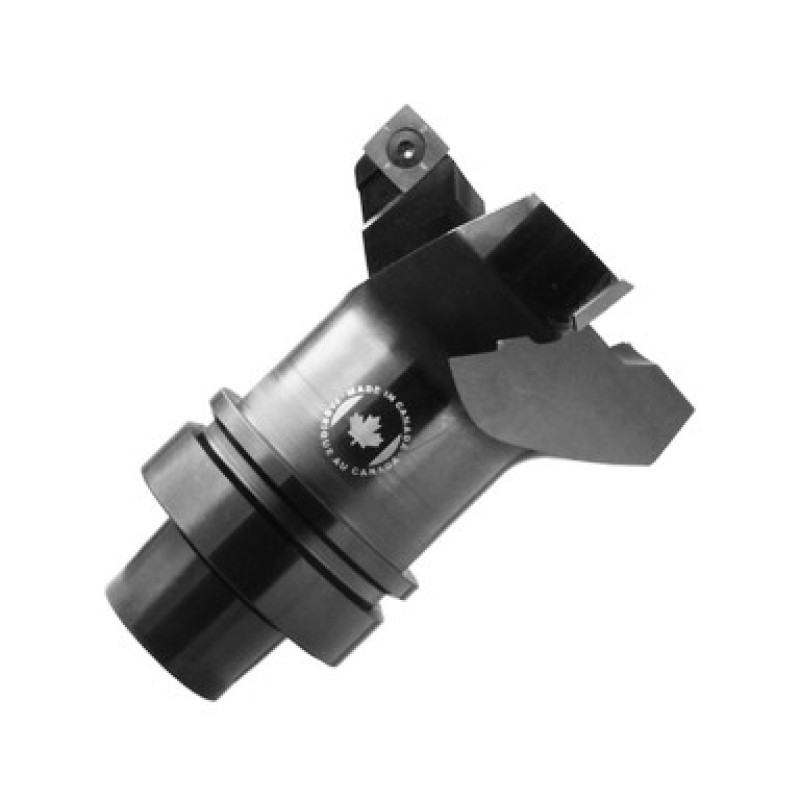 Insert Spoil Board Surfacing Router Bit 4" Diameter 0.590" Cutting Edge 3 Wing Long HSK63F Core RH