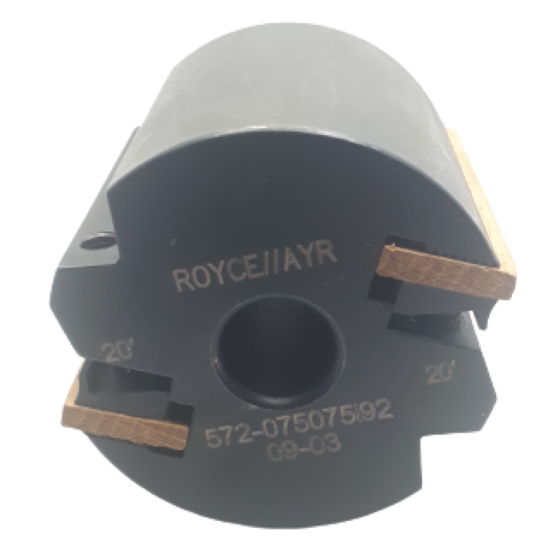 Corrugated Knife Cutterhead 3" Diameter 3" Cutting Edge 20° 2 Wing 3/4" Bore
