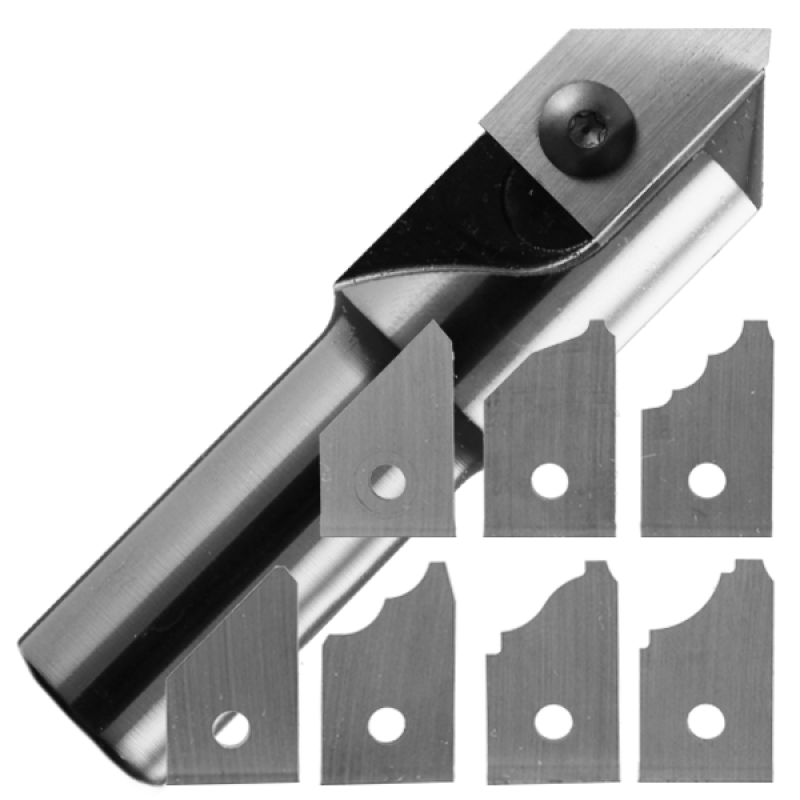 Insert Corner Clean Out Router Bit 26mm Diameter 1 Flute 3-1/2" Long 3/4" Shank - Tool Only