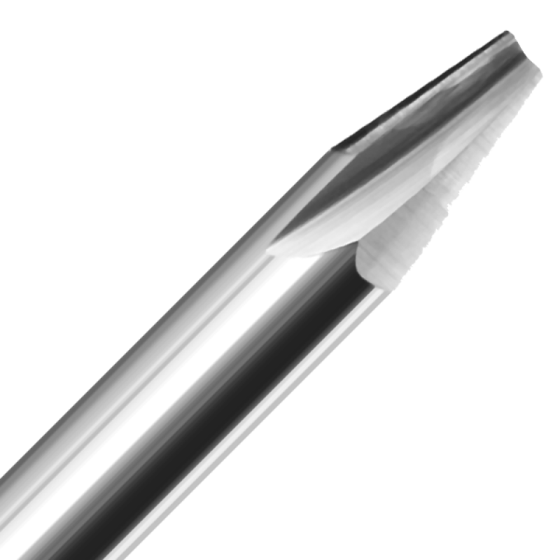 3/32" Diameter x 1/4" Long x 1-1/2" Overall Length x 1/4" Shank x 1 Flute Solid Carbide Veining Bit