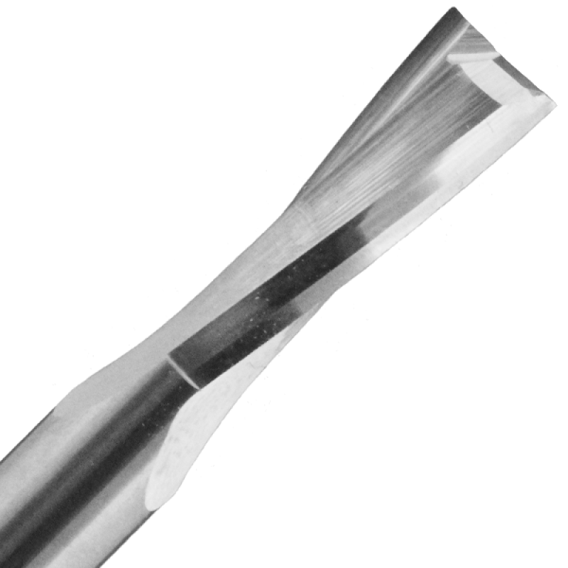 1/4" Diameter x 3/8" Long x 2" Overall Length x 1/4" Shank x 2 Flute Solid Carbide Router Upcut Bit