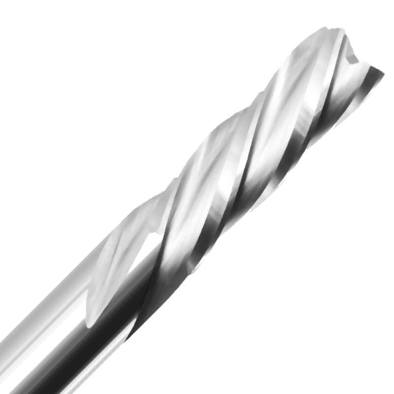 1/8" Diameter x 1/2" Long x 2" Overall Length x 1/4" Shank x 4 Flute Downcut Spiral Hard Plastics Bit