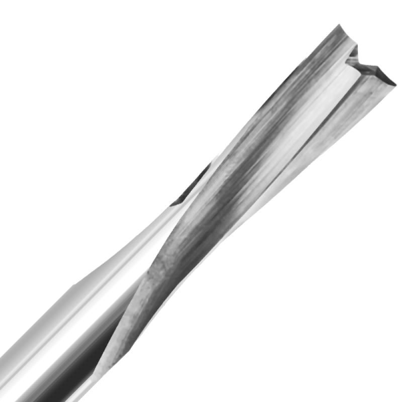 1/4" Diameter x 3/4" Diameter x 1/4" Shank x 2 Flute Downcut O-Flute Slow Helix Bit
