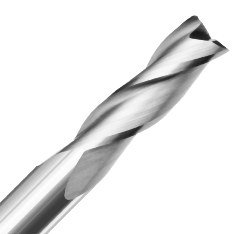 3/16" Diameter x 5/8" Long x 2" Overall Length x 1/4" Shank x 3 Flute Upcut Spiral Millend Bit