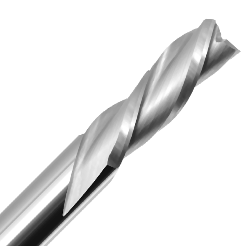 1/2" Diameter x 1-1/2" Long x 3-1/2" Overall Length x 1/2" Shank x 3 Flute Solid Carbide Router Downcut Bit
