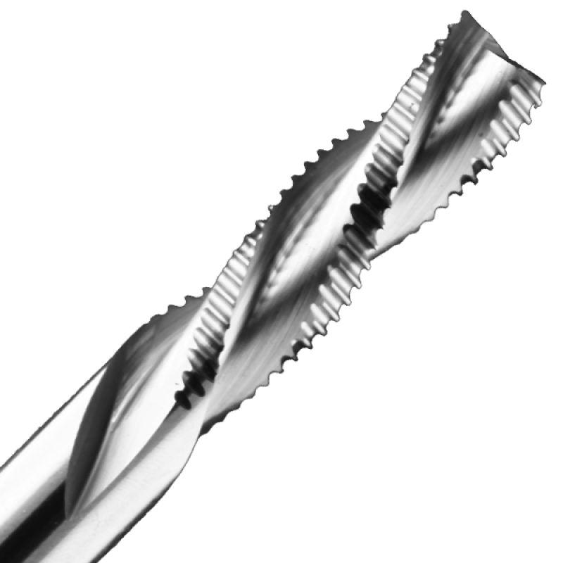 3/8" Diameter x 1-1/8" Long x 3-1/2" Overall Length x 3/8" Shank x 3 Flute Downcut High Helix Ripper Bit