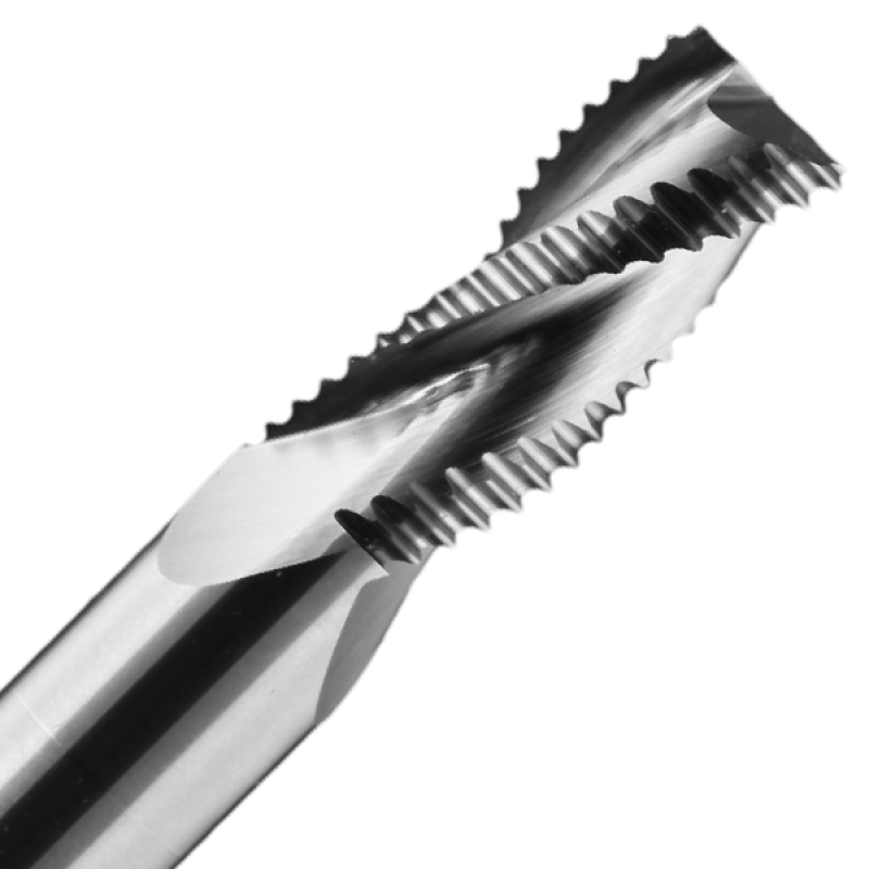 1/2" Diameter x 1-1/8" Long x 3-1/2" Overall Length x 1/2" Shank x 3 Flute Upcut High Helix Ripper Bit