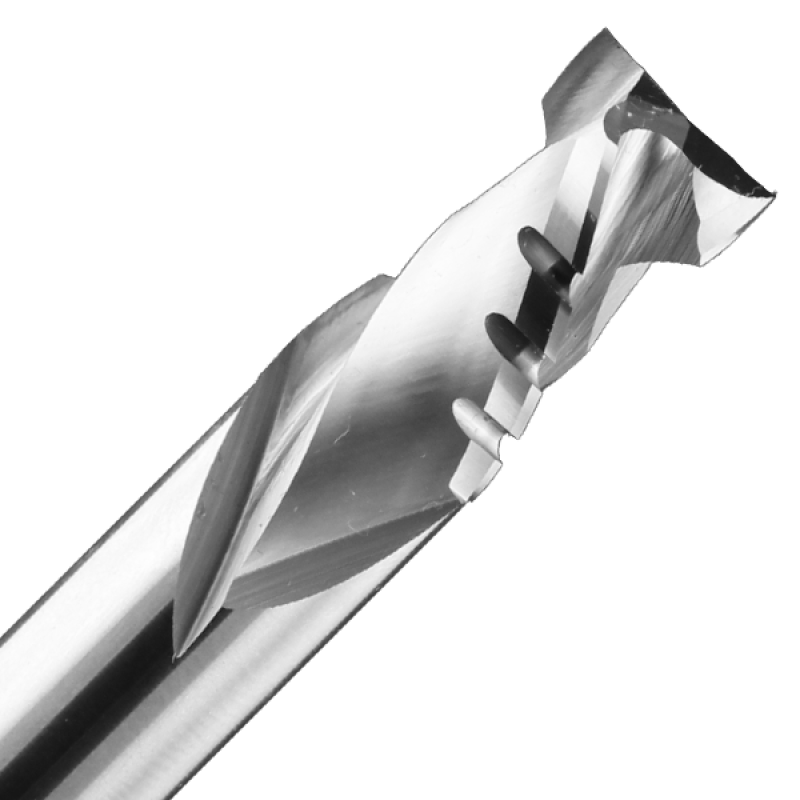 3/8" Diameter x 7/8" Long x 3" Overall Length x 3/8" Shank x 2 Flute Chipbreaker Compression Bit