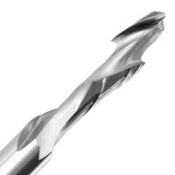 1/2" Diameter x 1" Long x 3" Overall Length x 1/2" Shank x 1 Flute Compression Spiral Bit