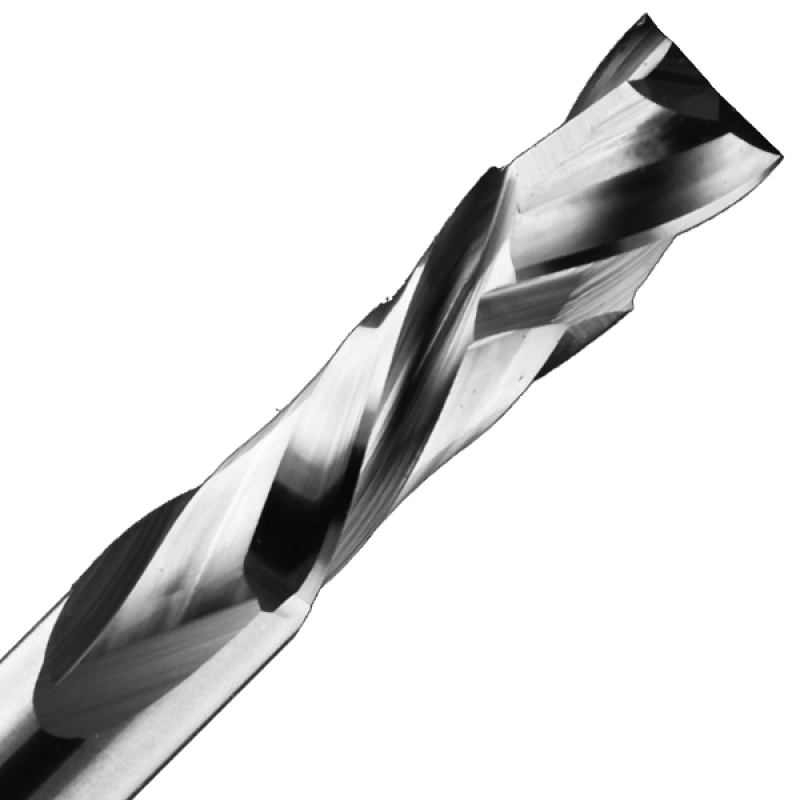 3/8" Diameter x 7/8" Long x 3" Overall Length x 3/8" Shank x 2 Flute Compression Spiral Bit