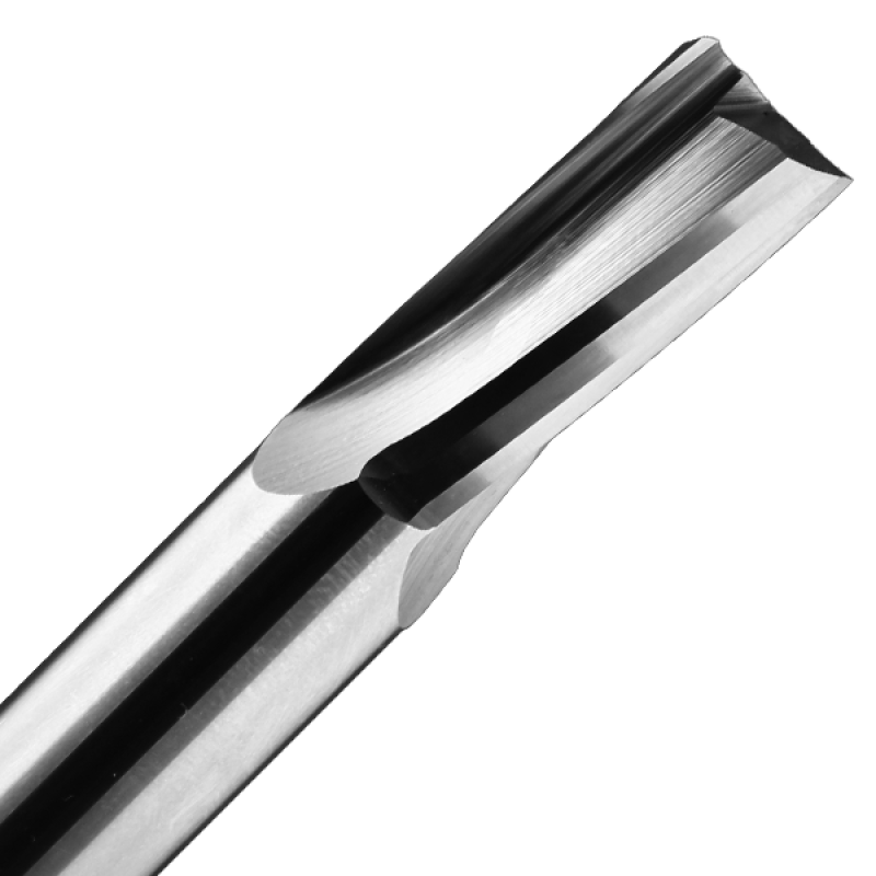 1/4" Diameter x 3/8" Long x 3" Overall Length x 1/4" Shank x 3 Flute Upcut Low Helix Finisher Bit