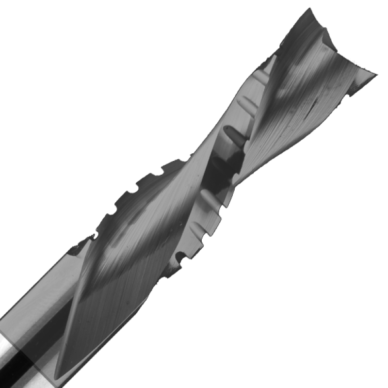 1/2" Diameter x 1-5/8" Long x 3-1/2" Overall Length x 1/2" Shank x 2 Flute Downcut Chipbreaker Finisher Ultimax Bit