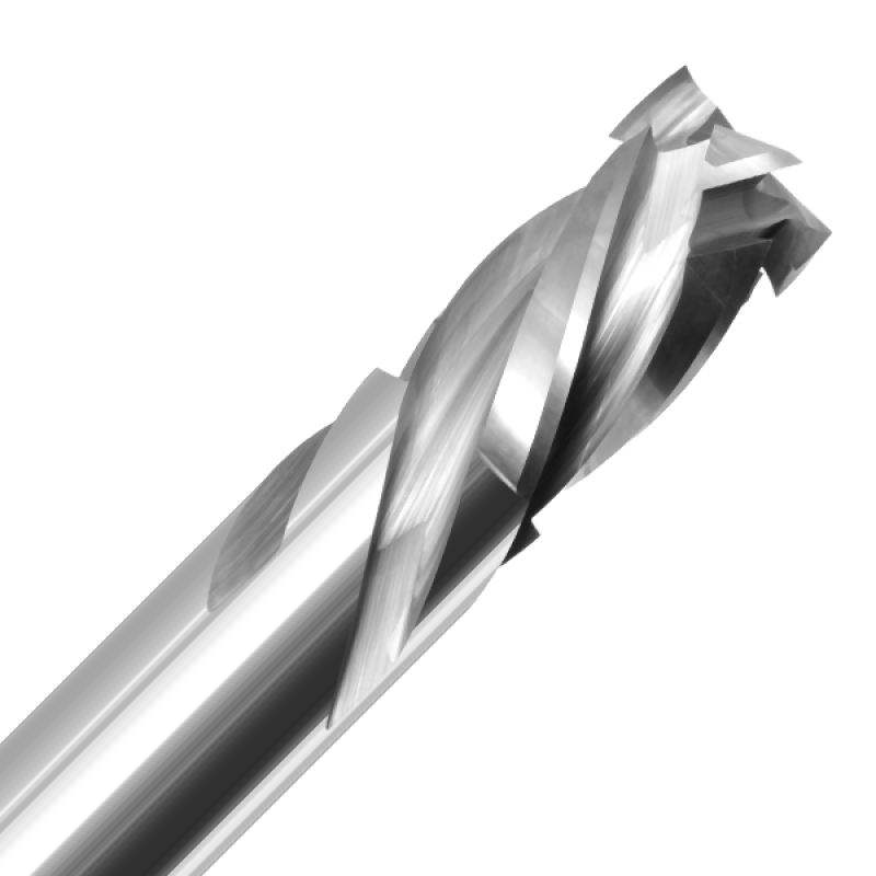 1/2" Diameter x 7/8" Long x 3" Overall Length x 1/2" Shank x 4 Flute Mortise Compression Spiral Bit