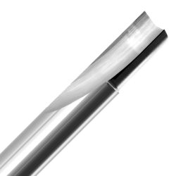 1/2" Diameter x 1" Long x 1/2" Shank x 1 Flute O-Flute Straight Cut Plastics Bit