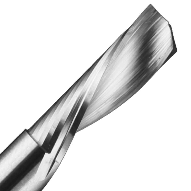 1/8" Diameter x 1/4" Long x 2" Overall Length x 1/4" Shank x 1 Flute O-Flute Downcut Spiral Alum Bit