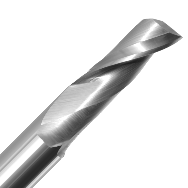 3/8" Diameter x 7/8" Long x 2-1/2" Overall Length x 3/8" Shank x 1 Flute Upcut Hard Plastic Aluminum Bit