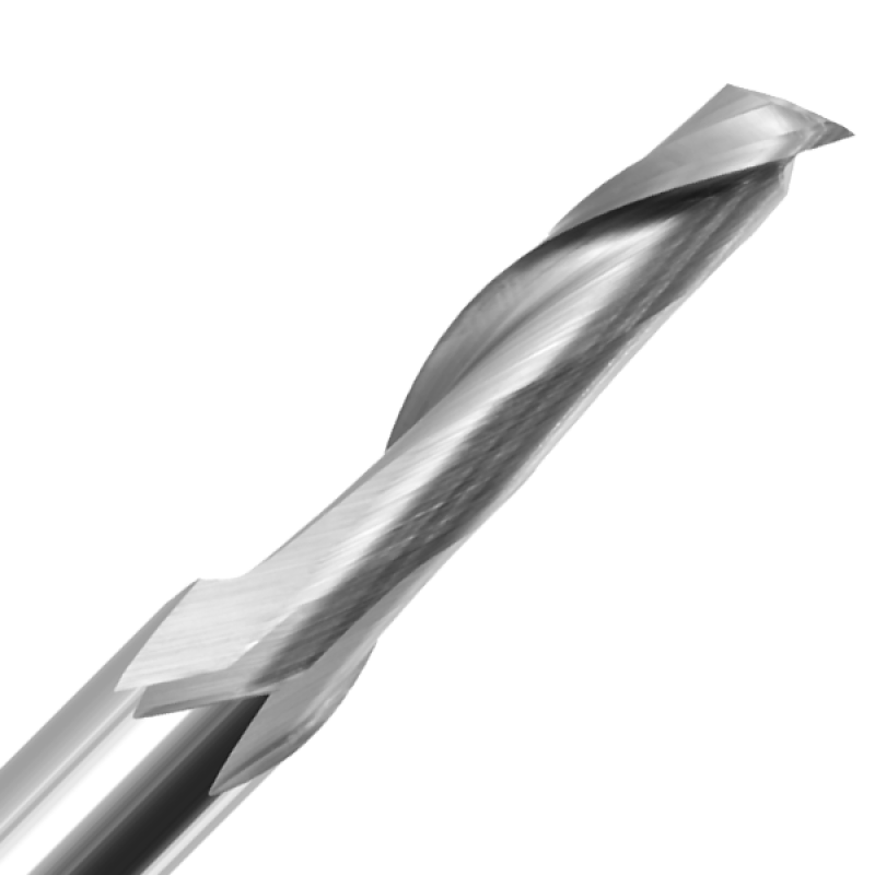 1/8" Diameter x 1/2" Long x 2" Overall Length x 1/4" Shank x 1 Flute Upcut Spiral Soft Plastics Bit