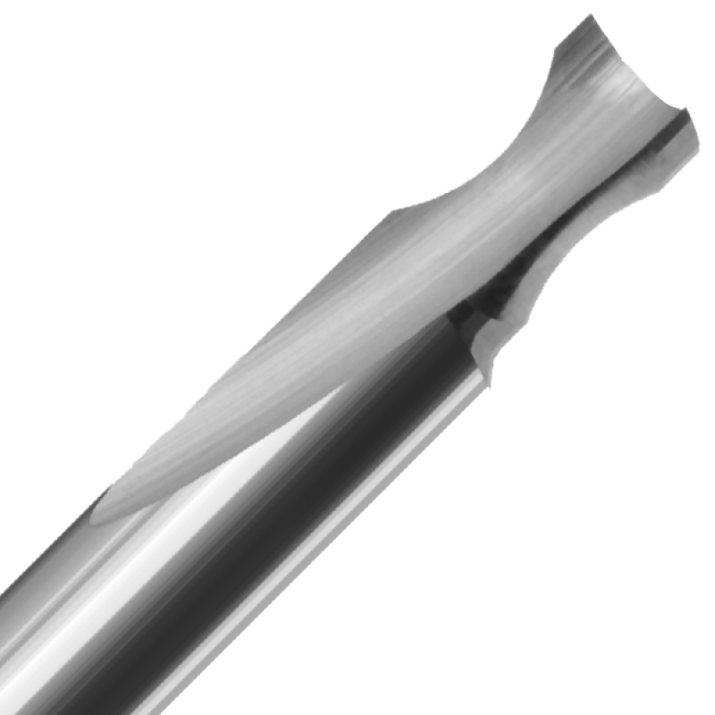 1/4" Diameter x 3/8" Long x 2-1/2" Overall Length x 1/4" Shank x 1 Flute 3/16"Rad O-Flute Edge Rounding Bit