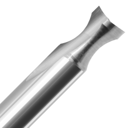1/4" Diameter x 3/8" Long x 2-1/2" Overall Length x 1/4" Shank x 1 Flute 1/8" Rad O-Flute Edge Rounding Bit
