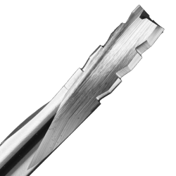 1/2" Diameter x 1-1/4" Long x 3-1/2" Overall Length x 1/2" Shank x 3 Flute Downcut Phenolic Spiral Bit