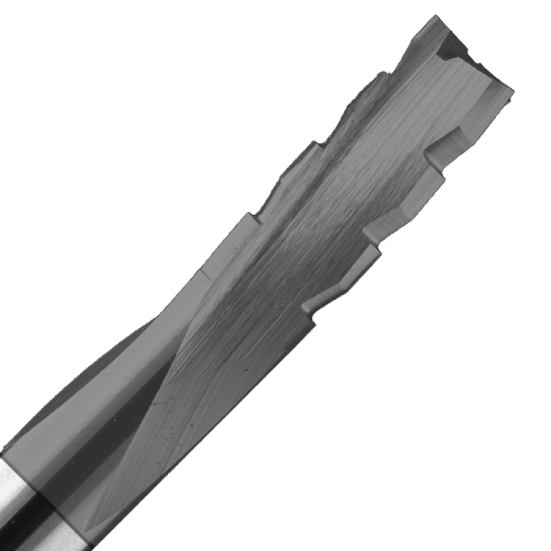 1/2" Diameter x 1-1/4" Long x 3-1/2" Overall Length x 1/2" Shank x 3 Flute Downcut Phenolic Spiral Ultimax Bit