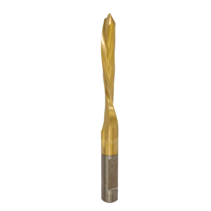 1/2" Diameter x 5-1/2" Long x 1/2" Shank 1 Flute Dor-bit TIN Coated