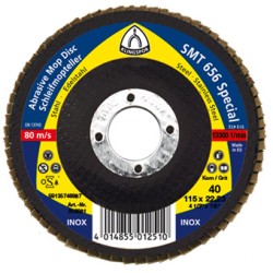 Flap Disc 4-1/2" Diameter 7/8" Arbour Hole SMT926 40 Grit Klingspor 321703