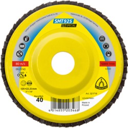 Flap Disc 5" Diameter 7/8" Arbour Hole SMT925 80 Grit (Flat) Klingspor 321678