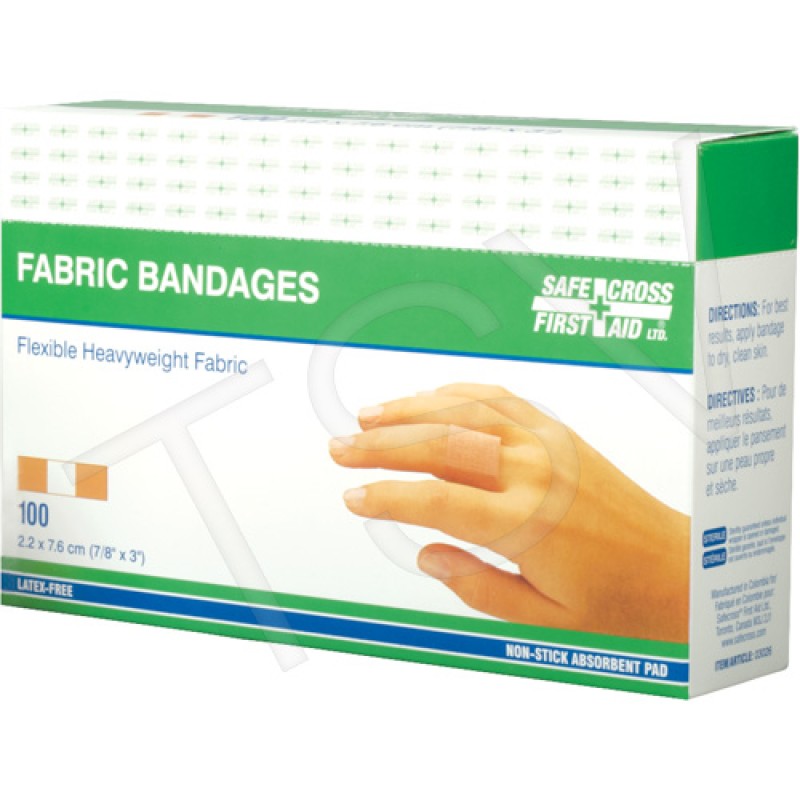 Fabric Bandages 7/8" x 3"