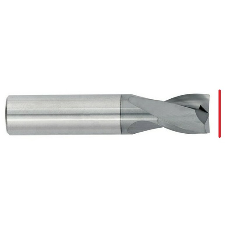 HSS Square End Mill - Up to 14mm - End Grind Only With ALCrTiN Coating