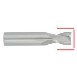 Carbide Square End Mill - Up to 1/2" - End & OD Grind