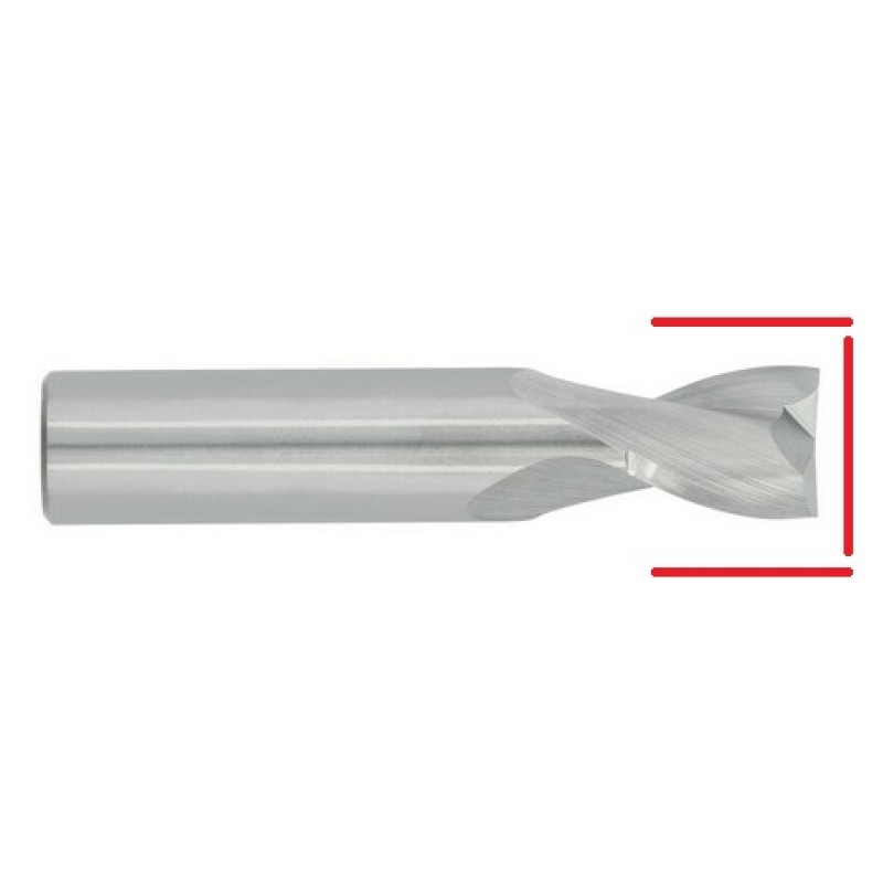Carbide Square End Mill - Up to 10mm - End & OD Grind