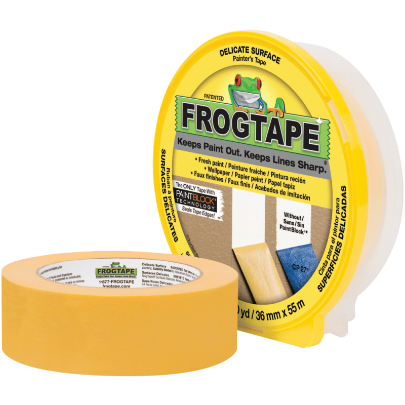 FrogTape® brand Painter's Tape Yellow Delicate Surface 24mm Wide