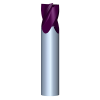 3/16" Diameter 4 Flute 3/8" Cut 2" Length 3/16" Round Shank Single End Square UHP TiALN