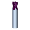 3/16" Diameter 4 Flute 3/8" Cut 2" Length 3/16" Round Shank Single End .015 Radius UHP TiALN