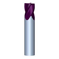 3/16" Diameter 4 Flute 3/8" Cut 2" Length 3/16" Round Shank Single End .015 Radius UHP TiALN