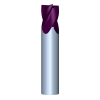 1/4" Diameter 4 Flute 3/8" Cut 2" Length 1/4" Round Shank Single End Square UHP TiALN