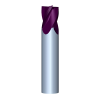 1/4" Diameter 4 Flute 3/8" Cut 2" Length 1/4" Round Shank Single End .015 Radius UHP TiALN