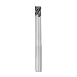 1/4" Diameter 4 Flute 3/8" Cut 4" Length 1/4" Round Shank Single End .015 Radius HP TiALN