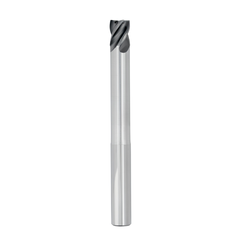 1/4" Diameter 4 Flute 3/8" Cut 4" Length 1/4" Round Shank Single End .015 Radius HP TiALN