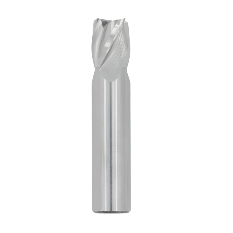 3/64" Diameter 4 Flute 3/32" Cut 1-1/2" Length 1/8" Round Shank Single End Square Uncoated