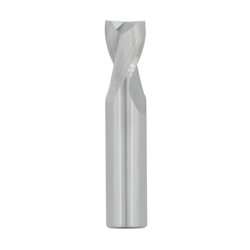 3/16" Diameter 2 Flute 3/8" Cut 2" Length 3/16" Round Shank Single End Square Uncoated