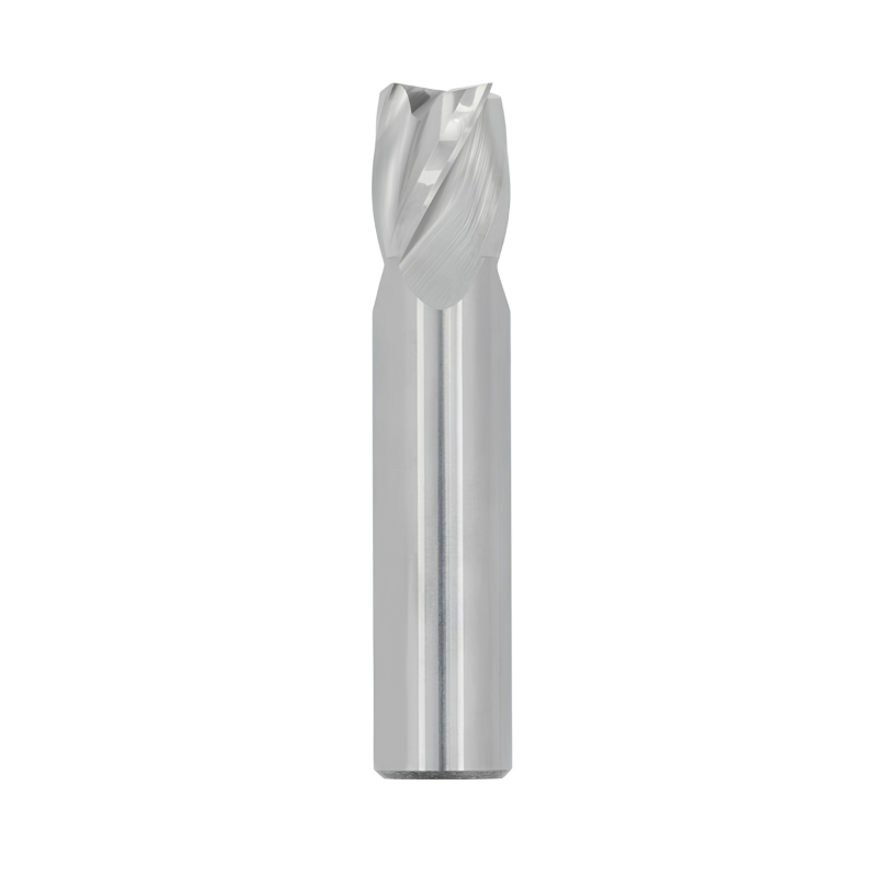 3/16" Diameter 4 Flute 3/8" Cut 2" Length 3/16" Round Shank Single End Square Uncoated